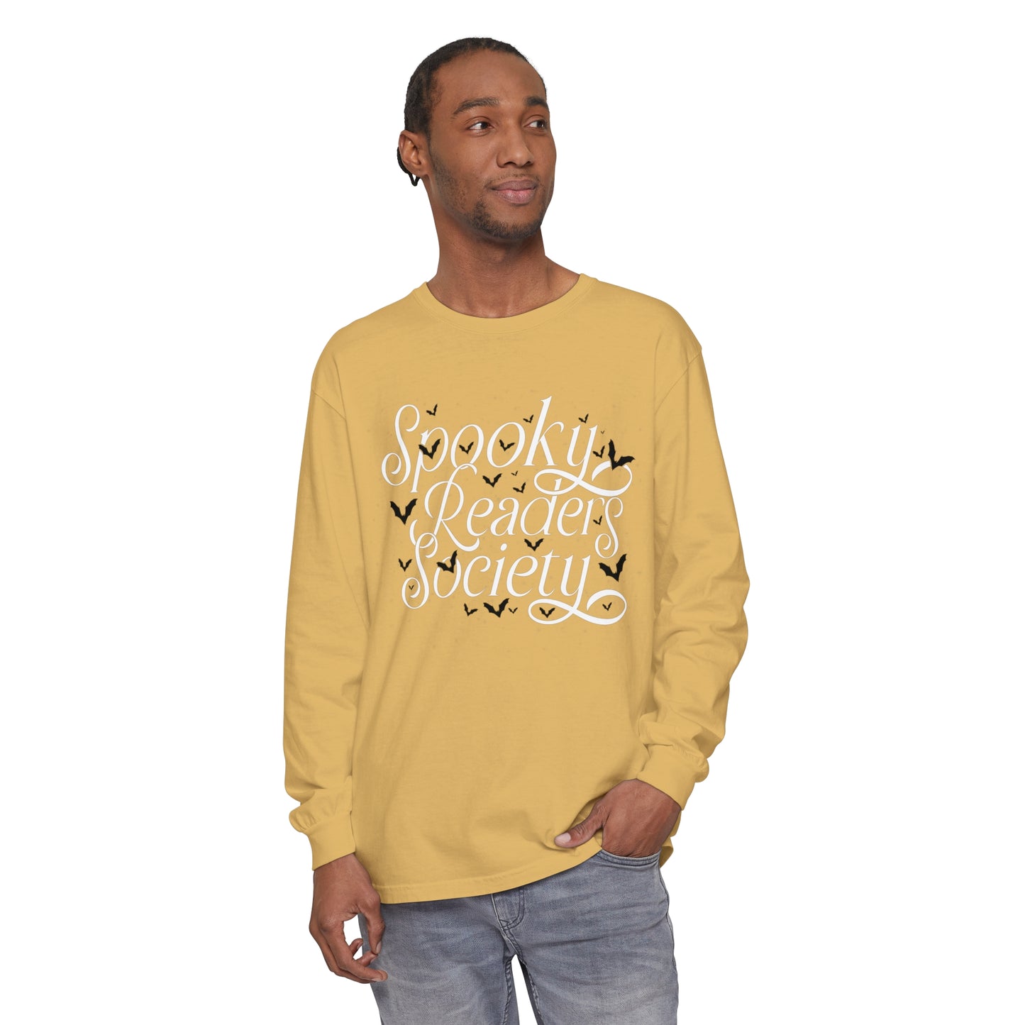 Spooky Readers Society Comfort Colors Long Sleeve T-Shirt