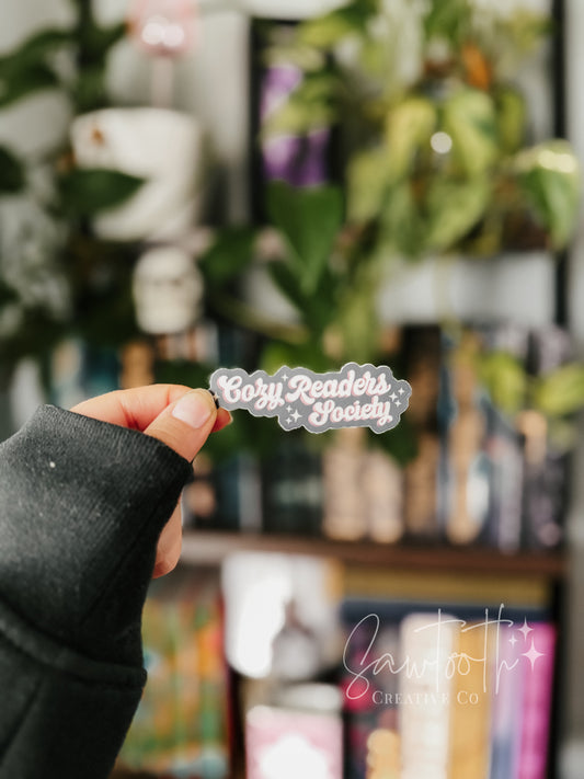 Cozy Readers Society Sticker