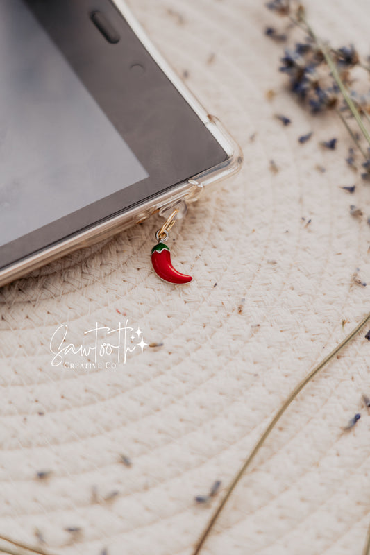 Spicy Reader Kindle Charm | Phone Charm