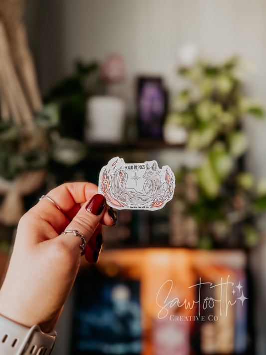 Four Blinks Sticker (mug design)