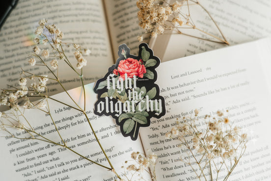Fight The Oligarchy Sticker