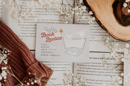 Mini Book Review Sticky Notes - Retro