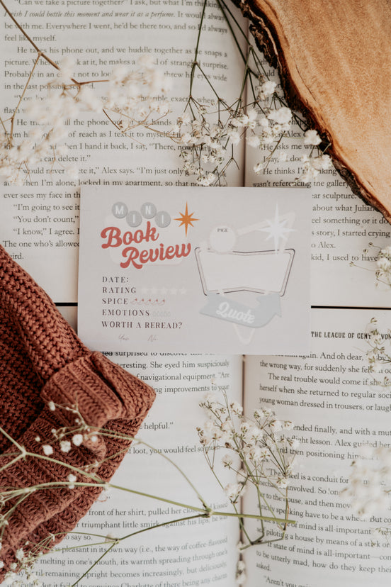 Mini Book Review Sticky Notes - Retro