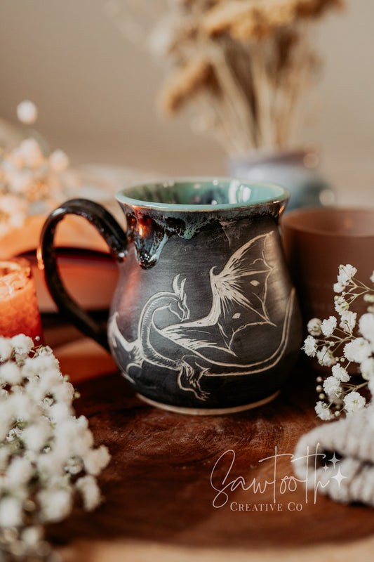 Fly or Die Mug - Textured Handle - Large