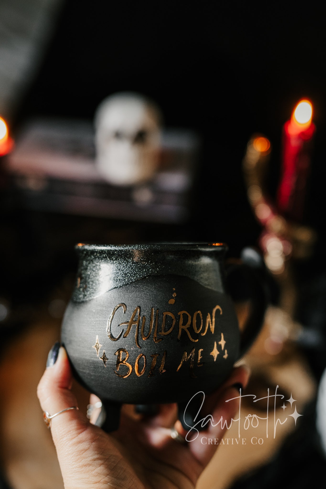 24k Gold Cauldron Mug - Medium