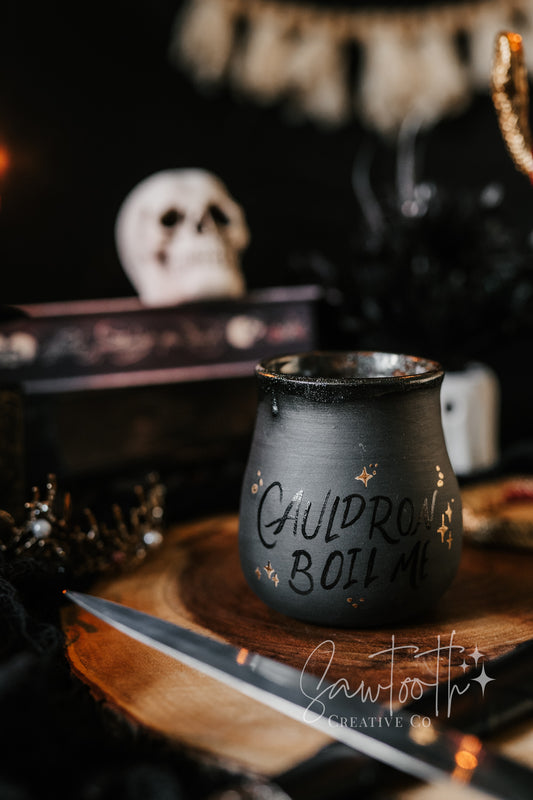 24k Gold Cauldron Boil Me Mug - Medium
