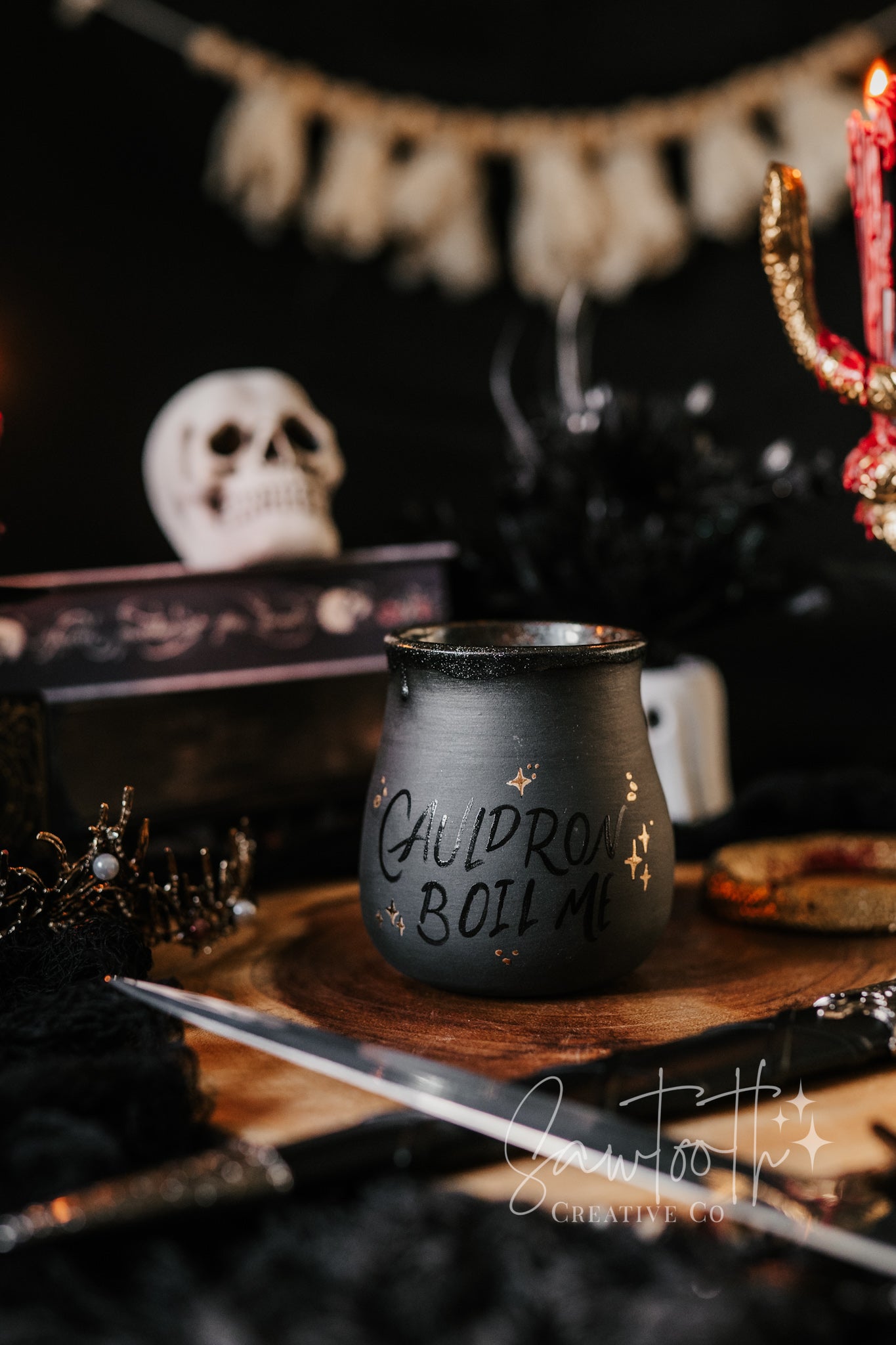 24k Gold Cauldron Boil Me Mug - Medium