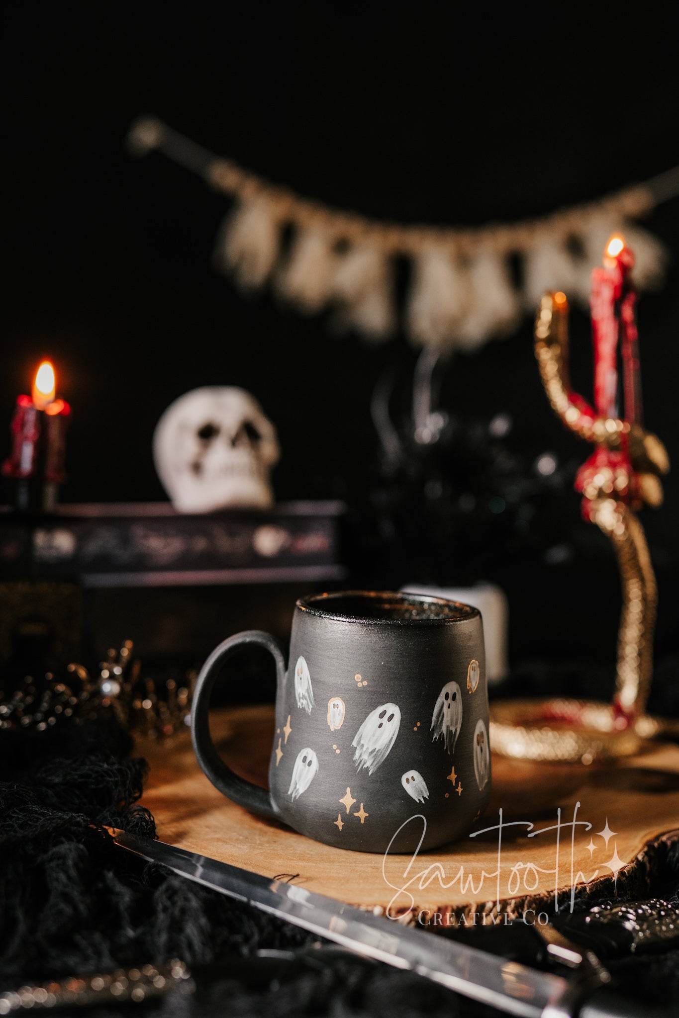 24k Gold Ghost Mug - Large