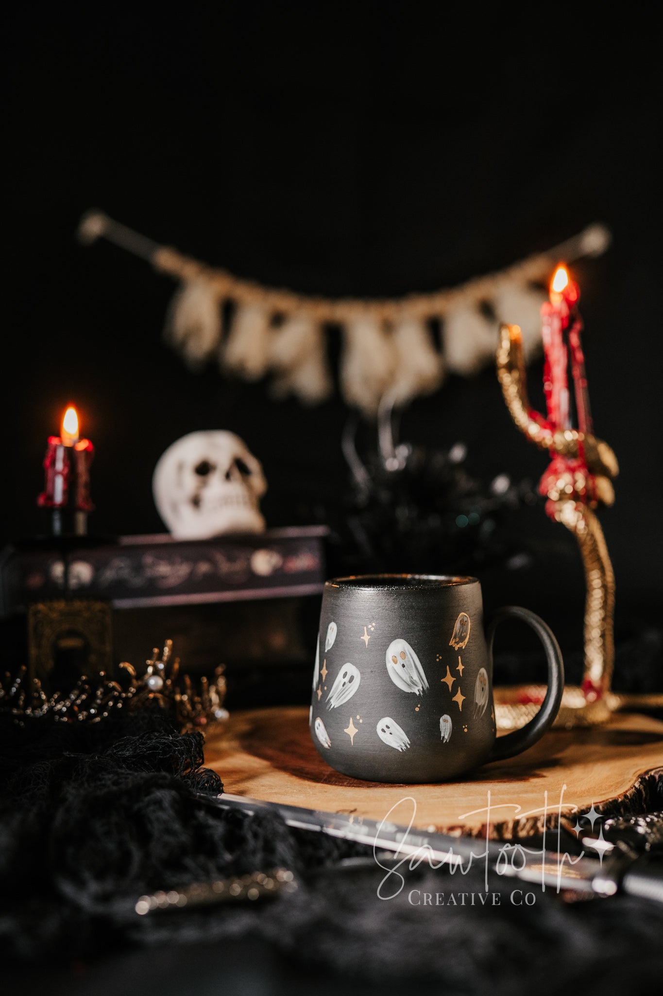 24k Gold Ghost Mug - Large