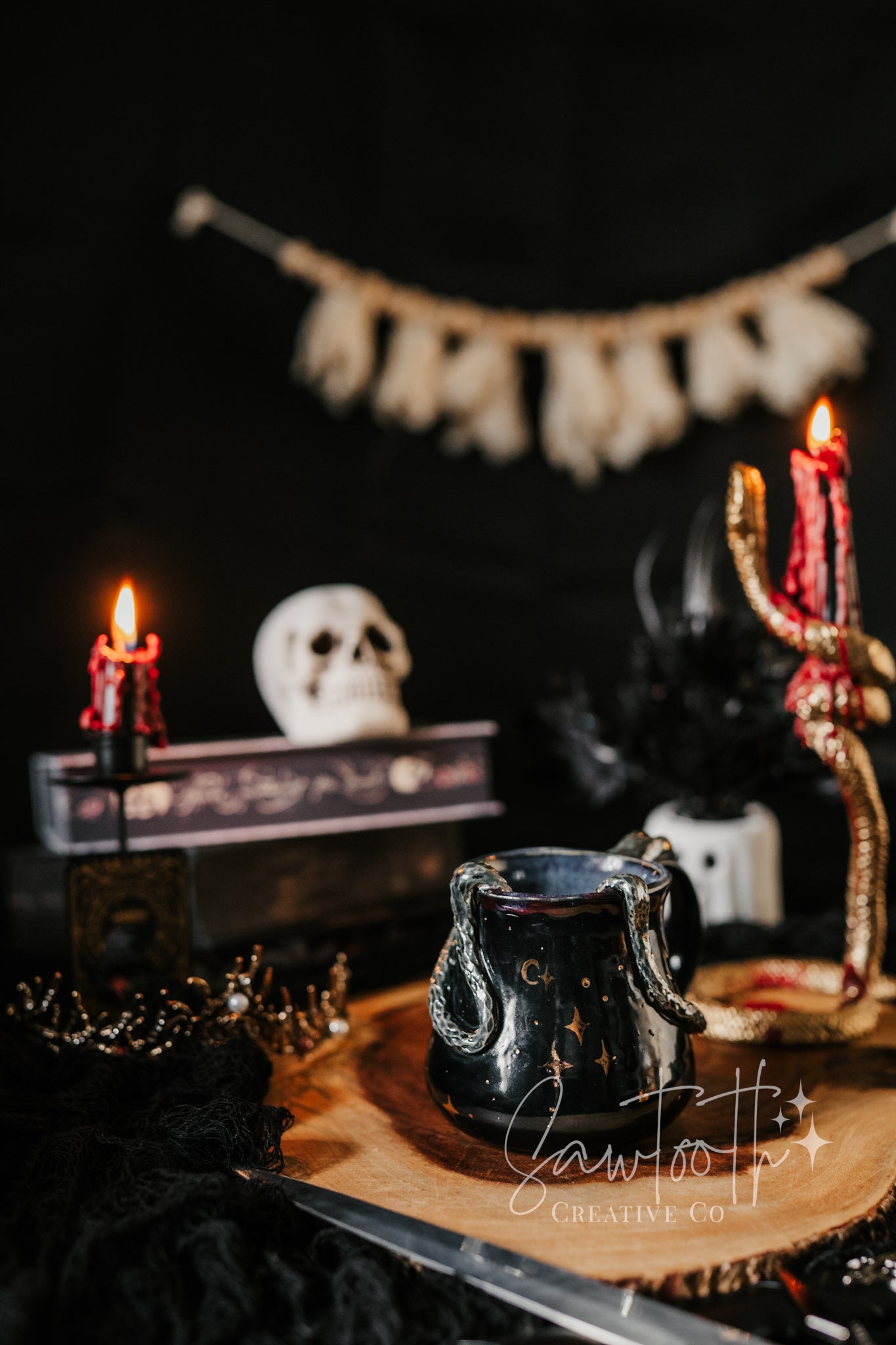 24k Gold Snake Mug - Large