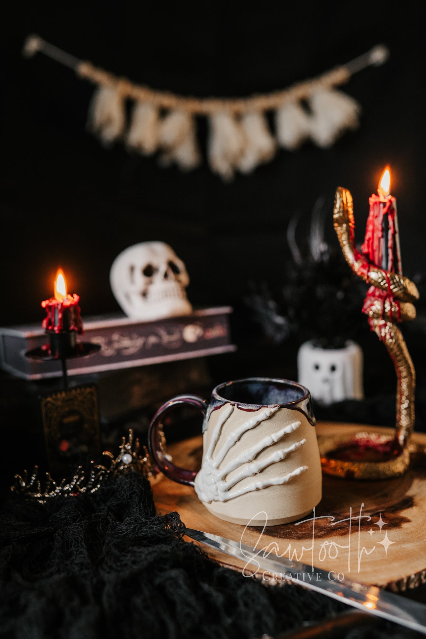 Haunted Literary Society Skeleton Mug - Large