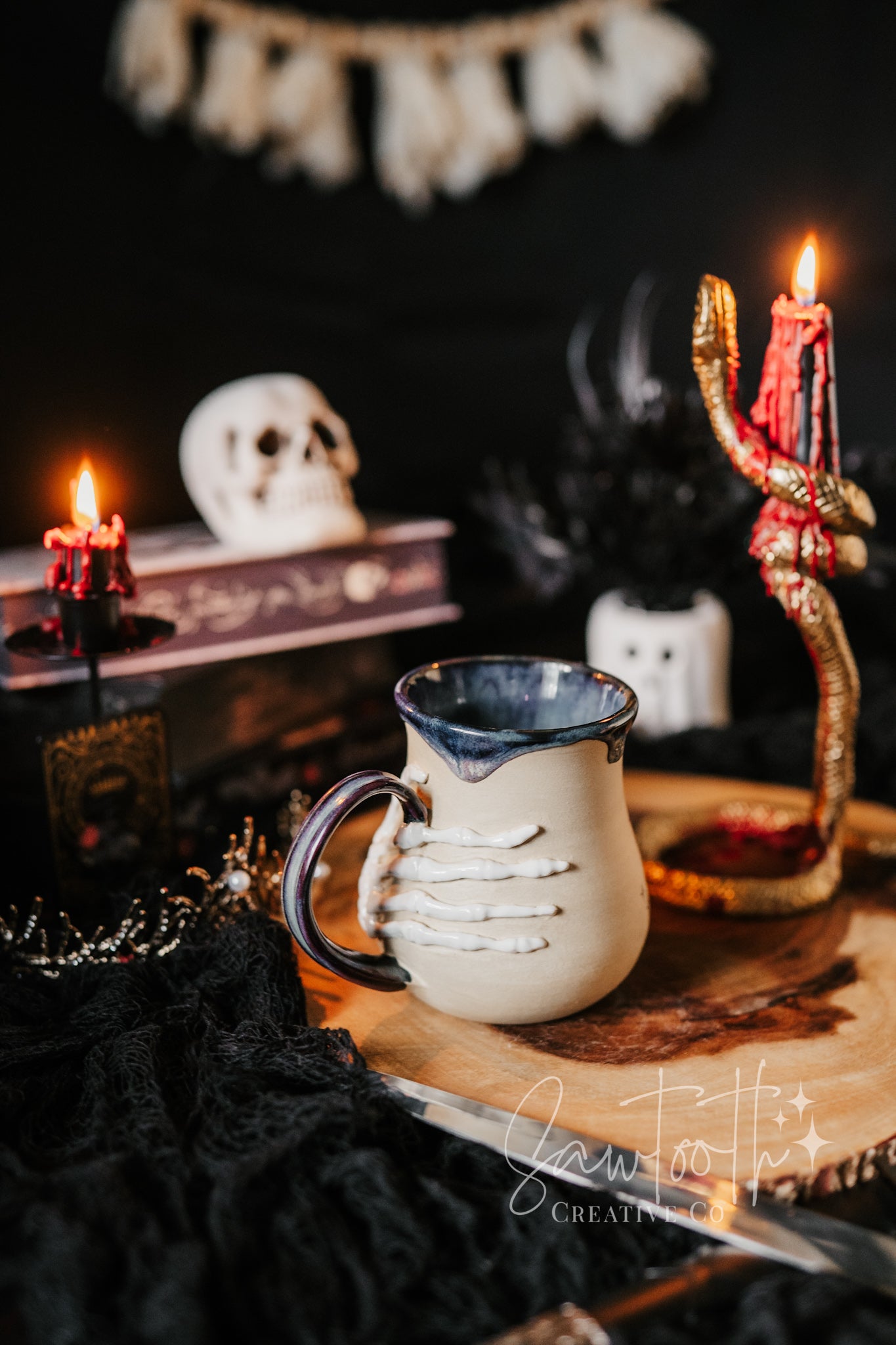 The Haunted Literary Society Skeleton Mug - Large