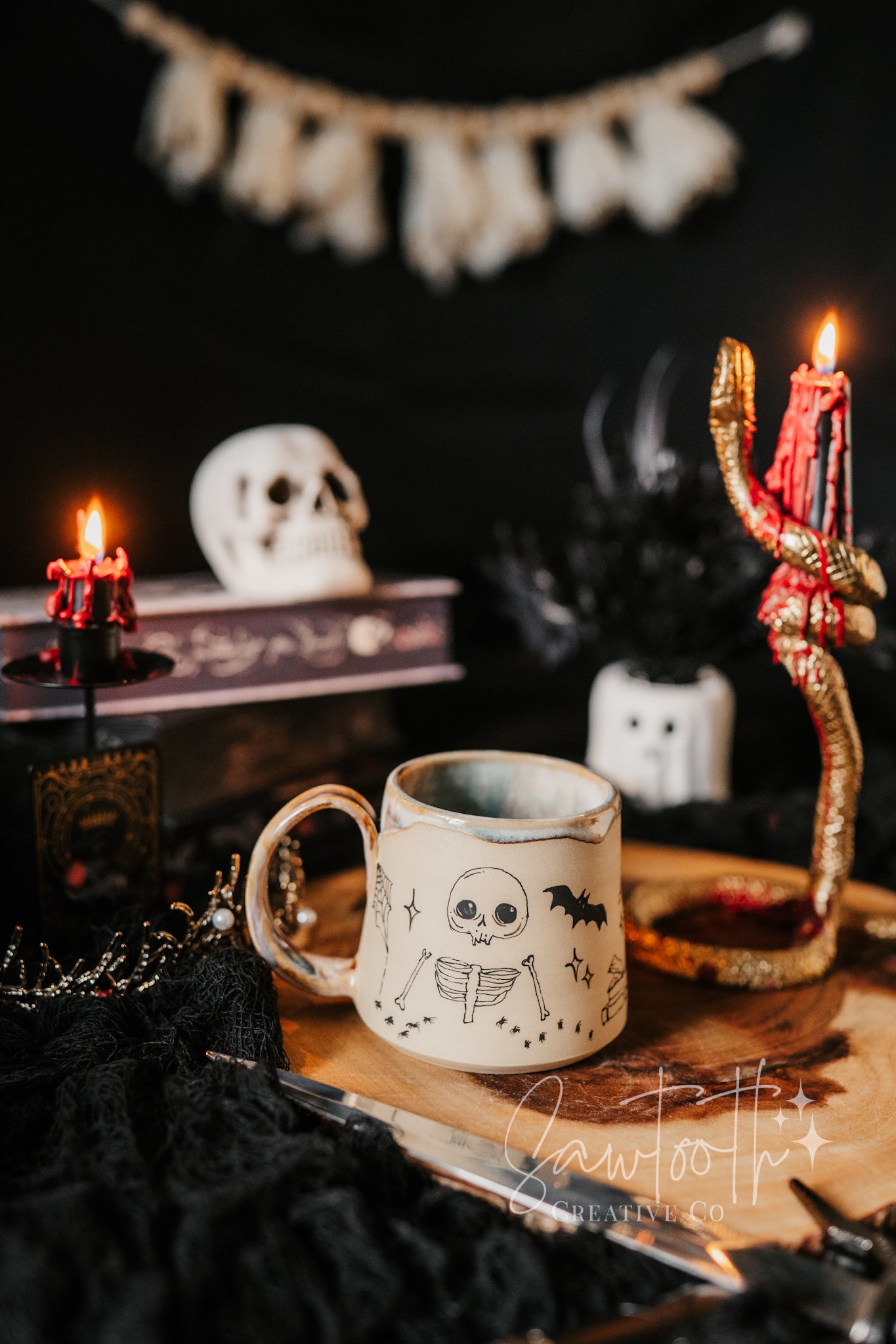 Spooky Doodle Mug - Medium