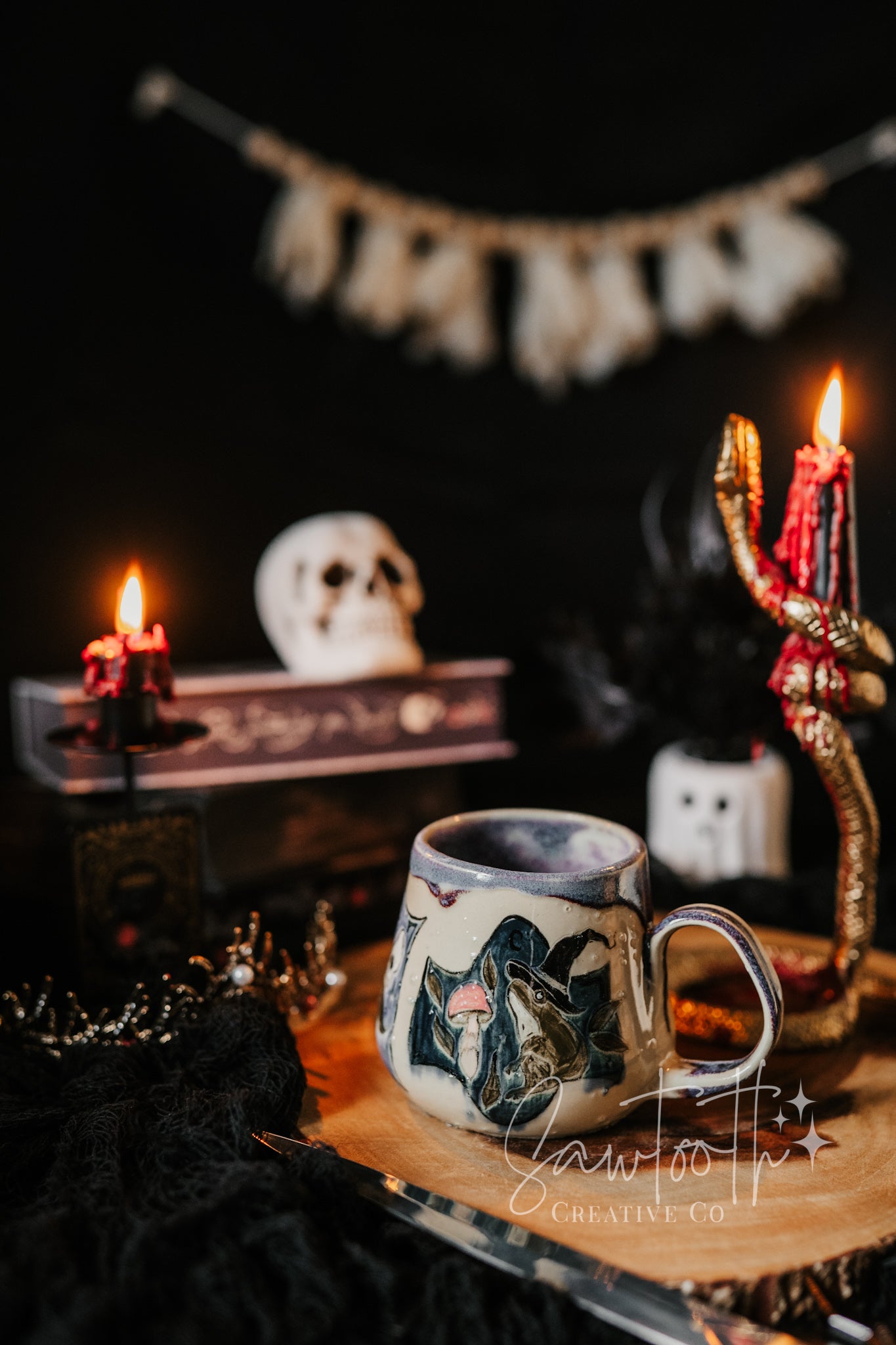 **Scratch & Dent** Spooky Painting Mug - Large
