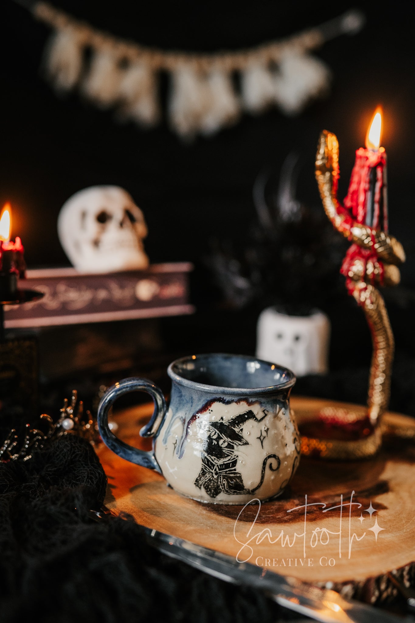 **Scratch & Dent** Spooky Season Painted Mug - Small