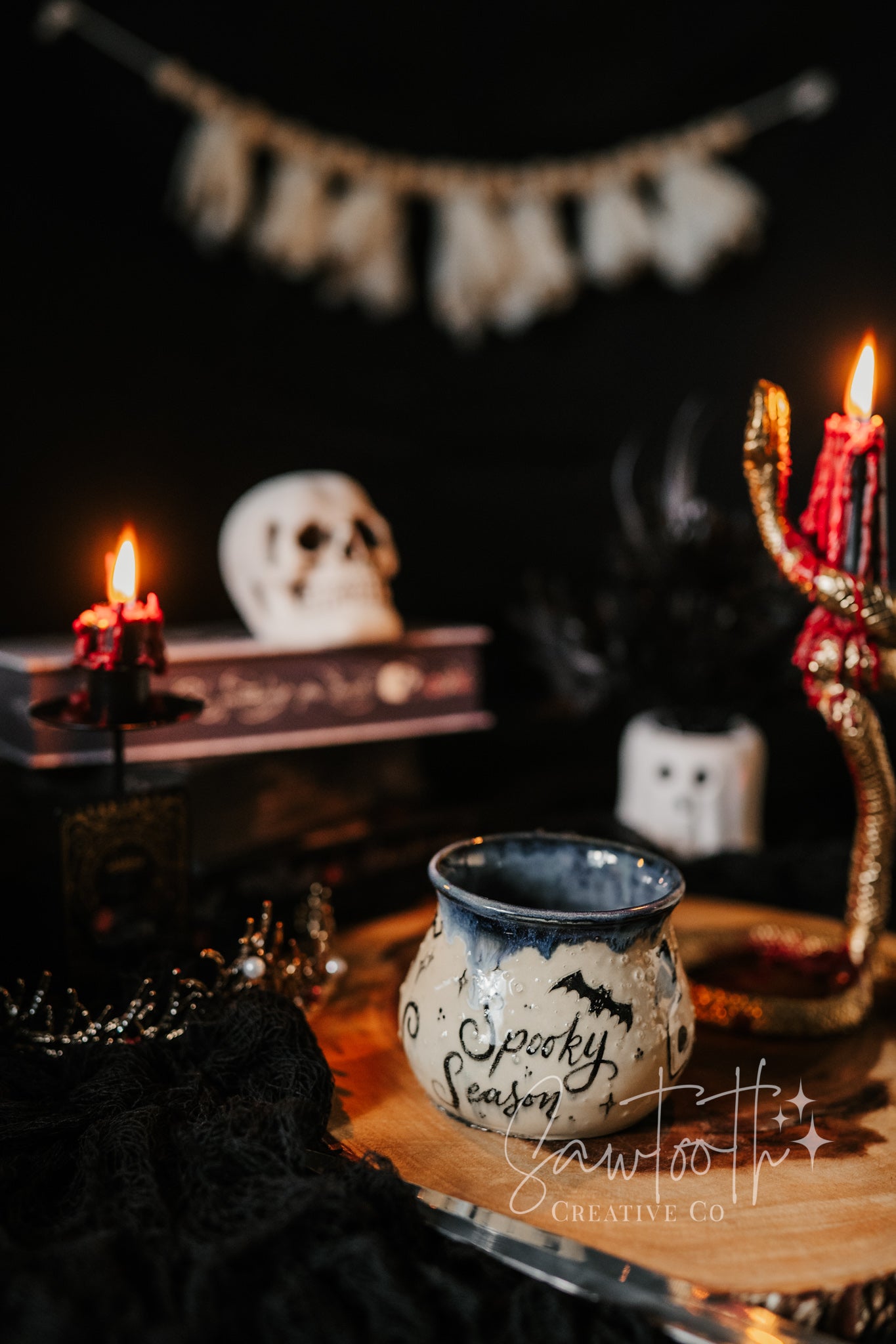 **Scratch & Dent** Spooky Season Painted Mug - Small