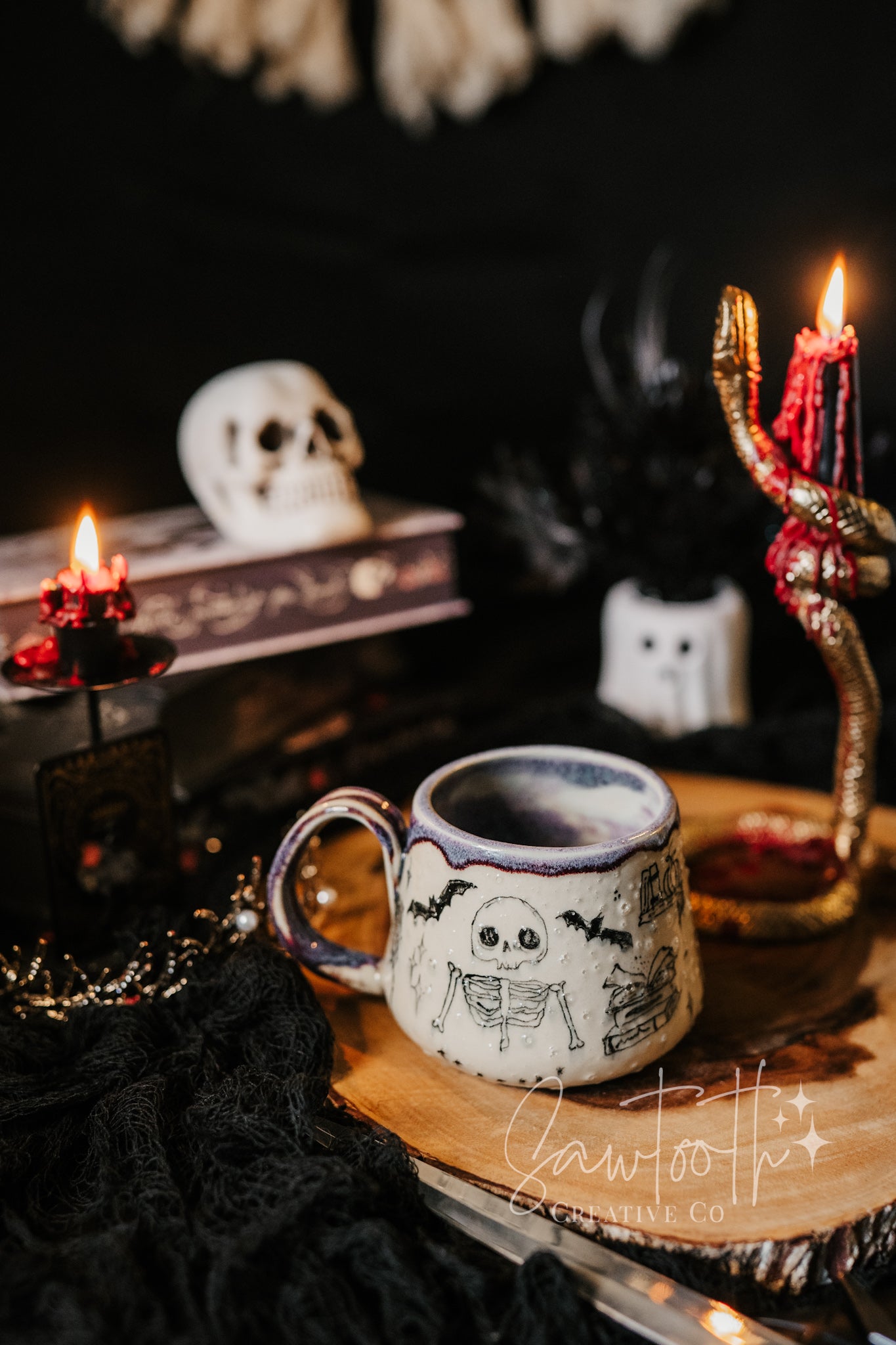 **Scratch & Dent** Spooky Doodle Mug - Large