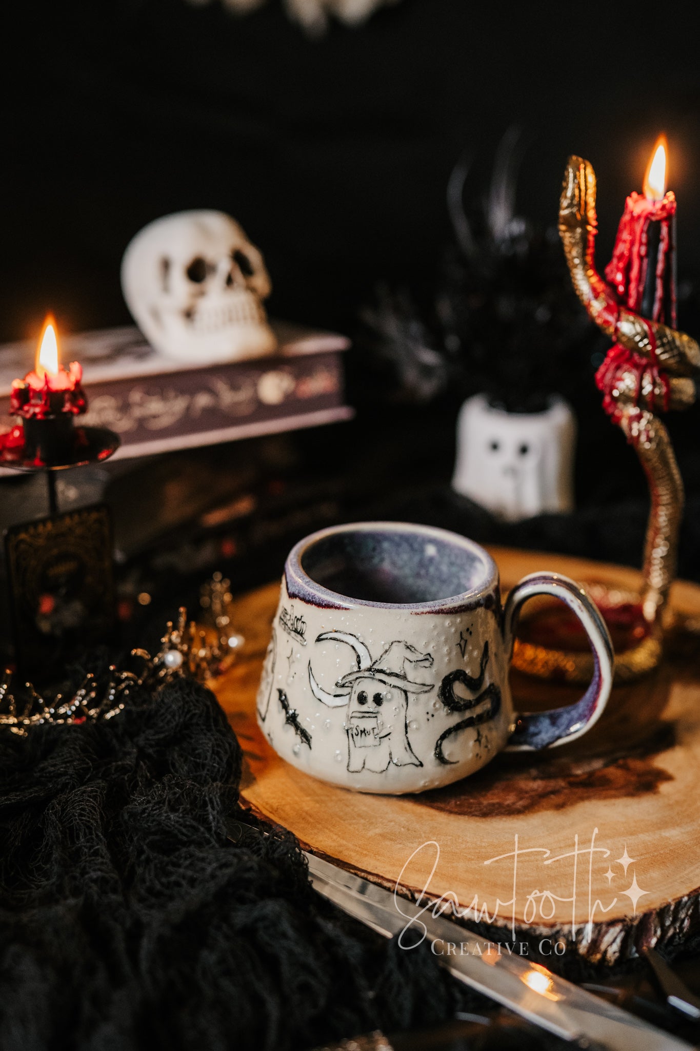 **Scratch & Dent** Spooky Doodle Mug - Large