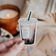 Bookish Coffee Sticker | Fantasy, Mystery, & Dark Romance Coffee Sticker | Kindle Stickers | Books and Coffee
