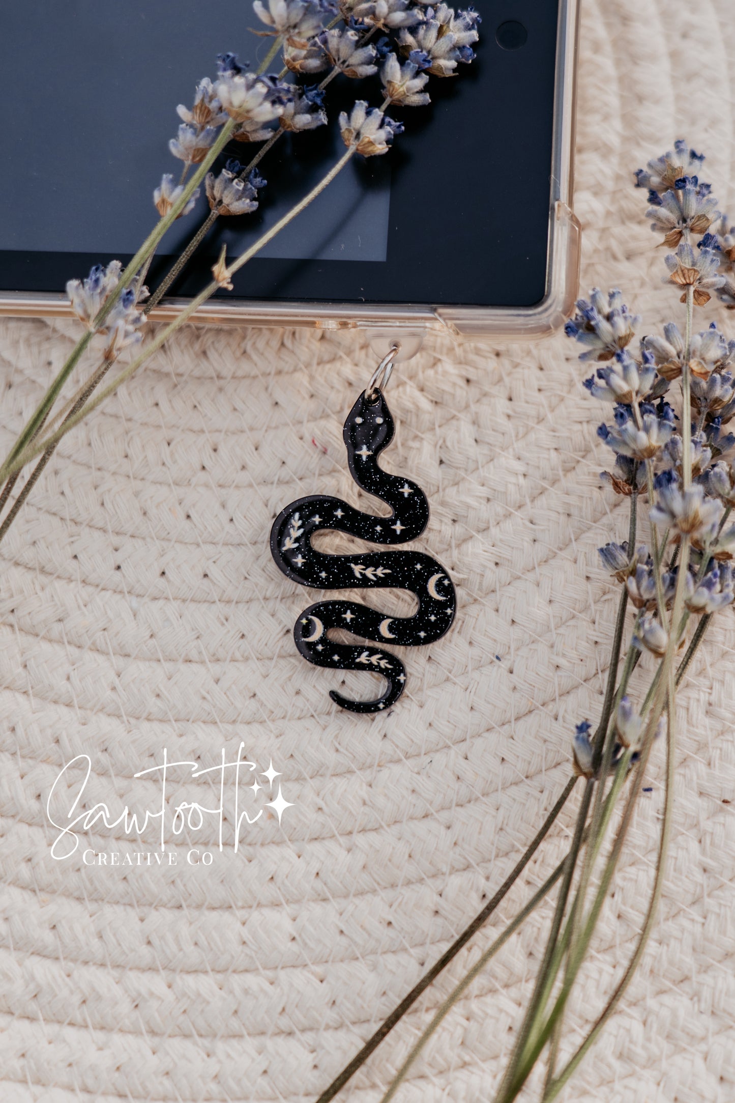 Spooky Season Snake Kindle Charm | Phone Charm