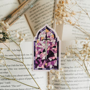 Stained Glass Sword Sticker