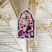 Stained Glass Sword Sticker