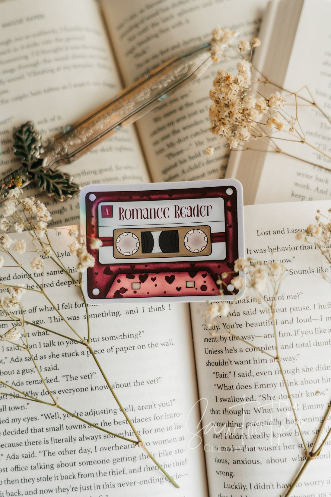 Romance Reader Mix Tape Sticker