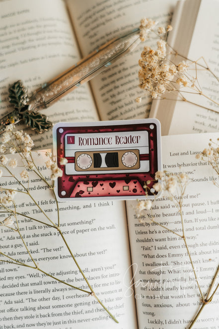 Romance Reader Mix Tape Sticker