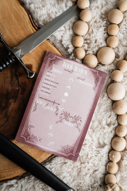 Book Review Sticky Notes - Romantic