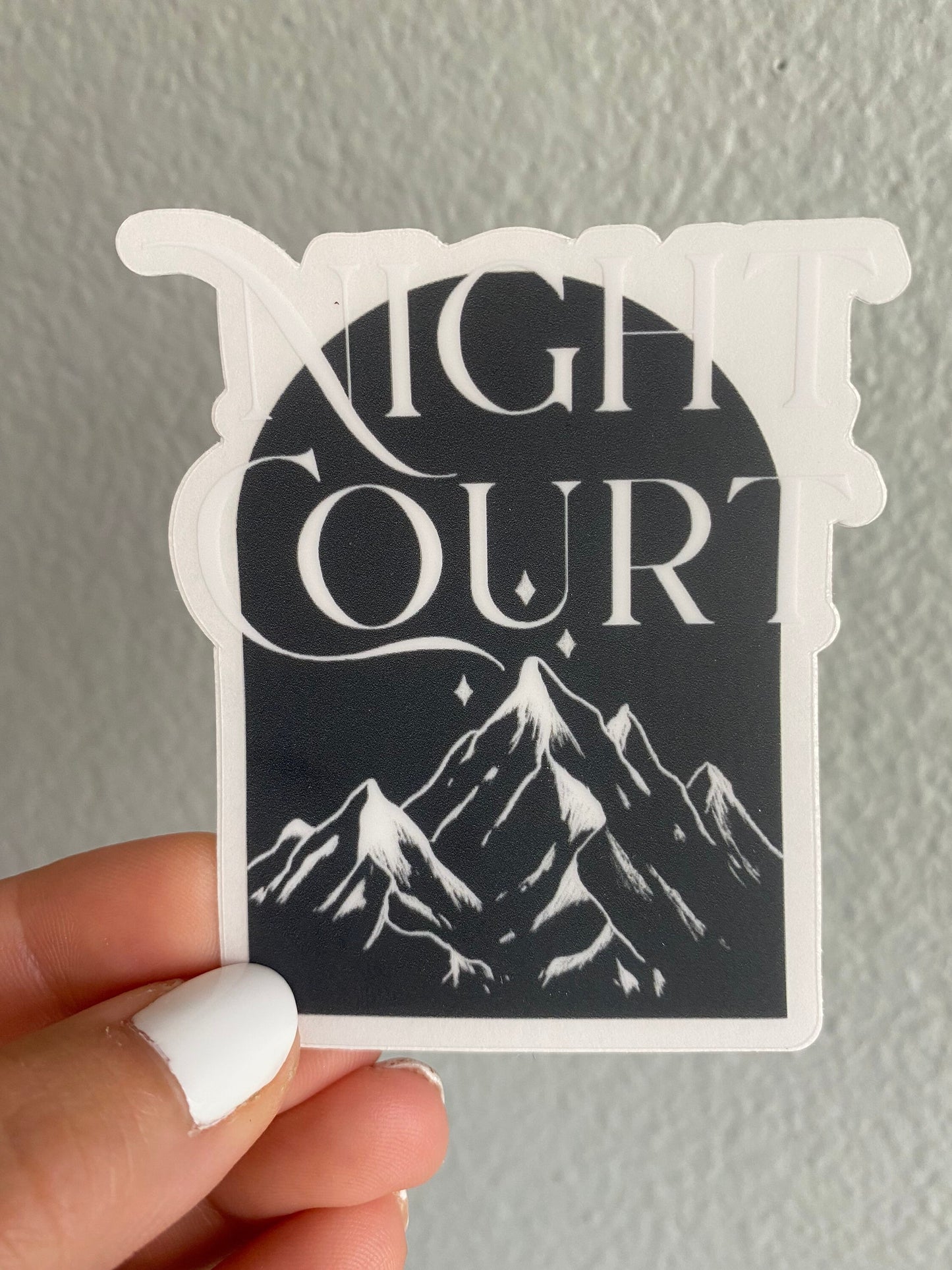 Night Court Sticker *clear* | ACOTAR Sticker | Bookish Sticker | Kindle Stickers