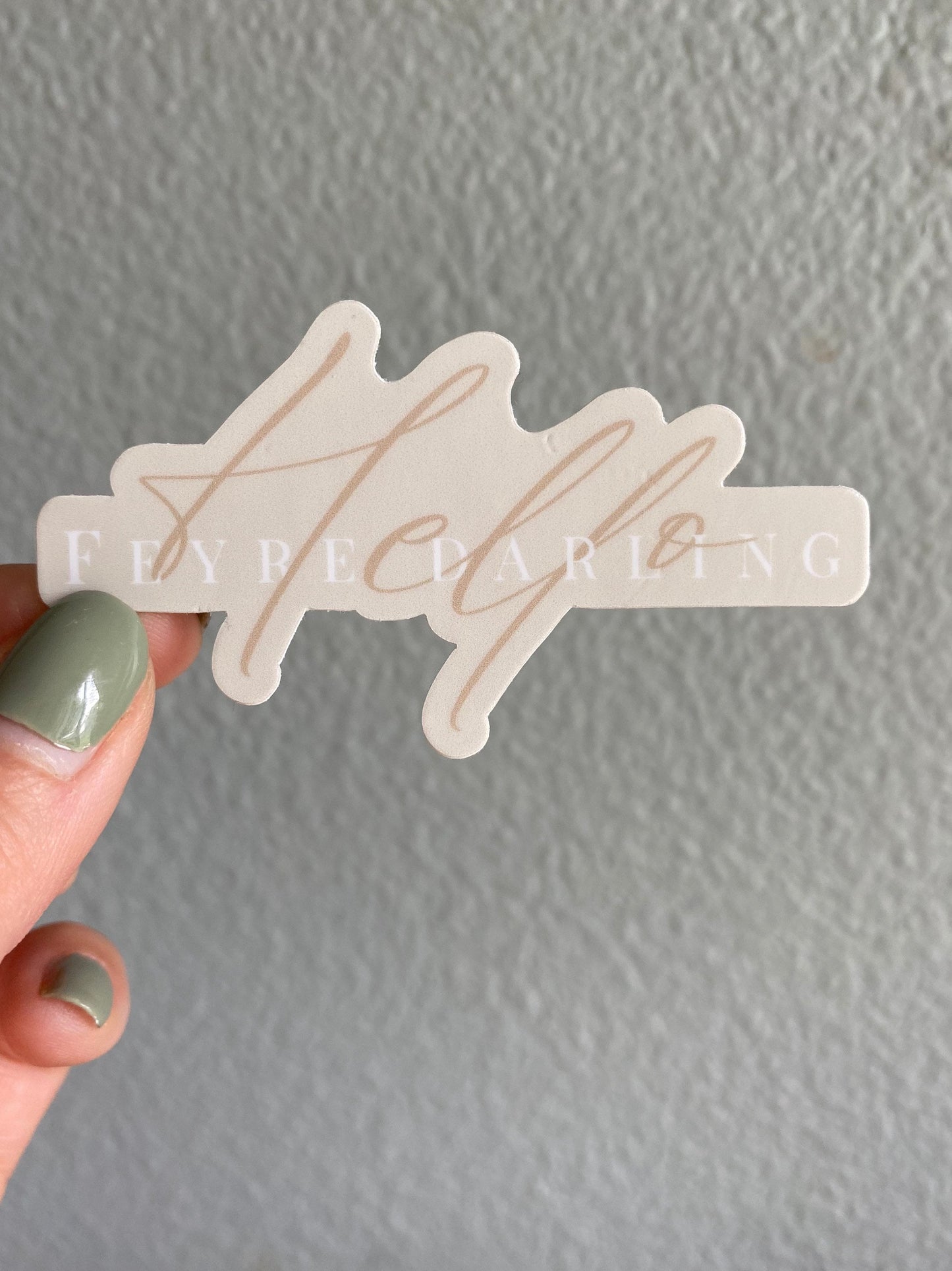 Hello Feyre Darling Sticker | ACOTAR Sticker | Bookish Sticker | Kindle Stickers | Rhysand