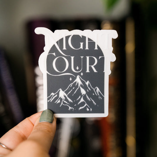 Night Court Sticker *clear* | ACOTAR Sticker | Bookish Sticker | Kindle Stickers