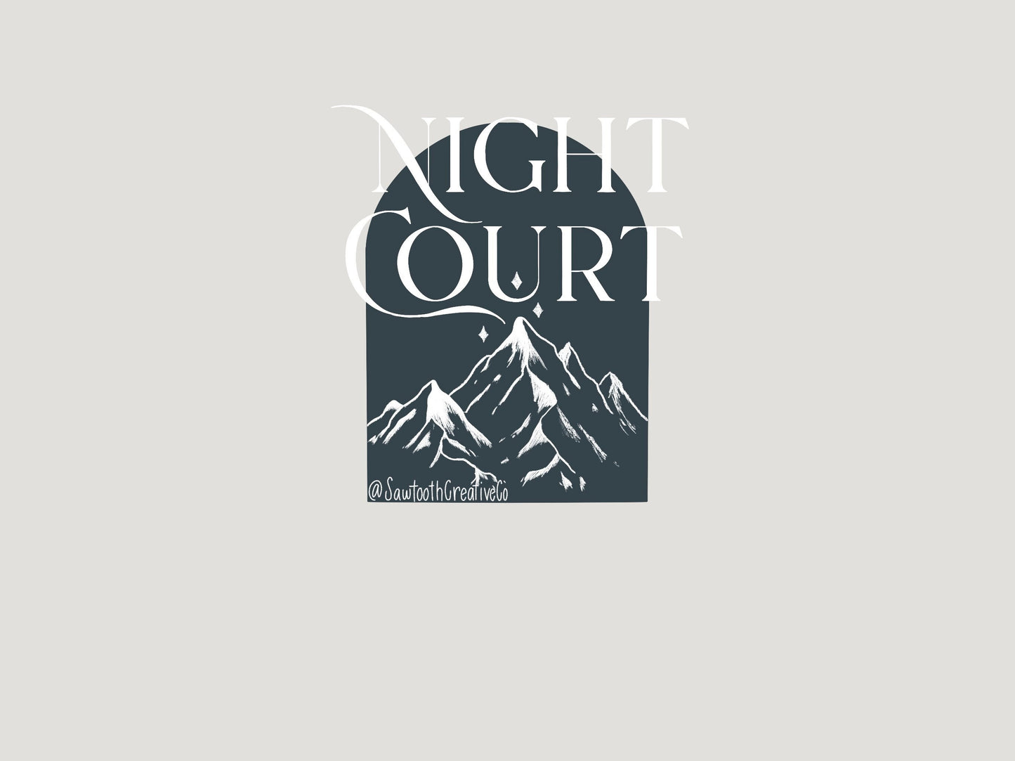 Night Court Sticker *clear* | ACOTAR Sticker | Bookish Sticker | Kindle Stickers