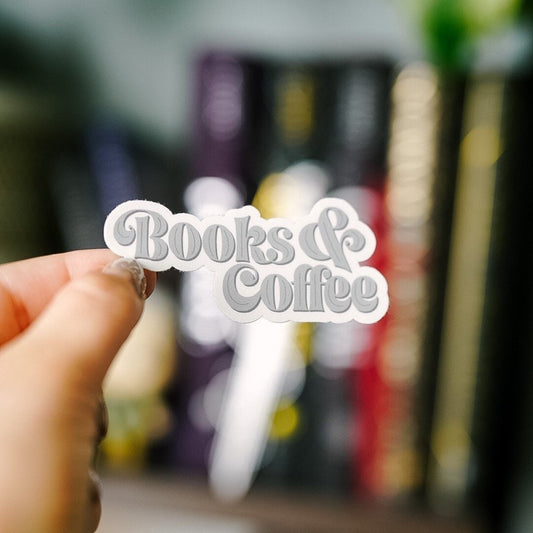 Book Sticker | Bookish Sticker | Books & Coffee | Kindle Stickers