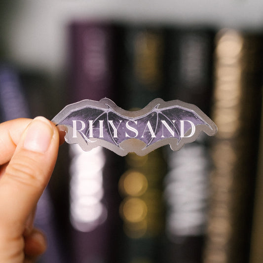 Rhysand Sticker *clear* | ACOTAR | SJM | Bookish Sticker | Kindle Stickers