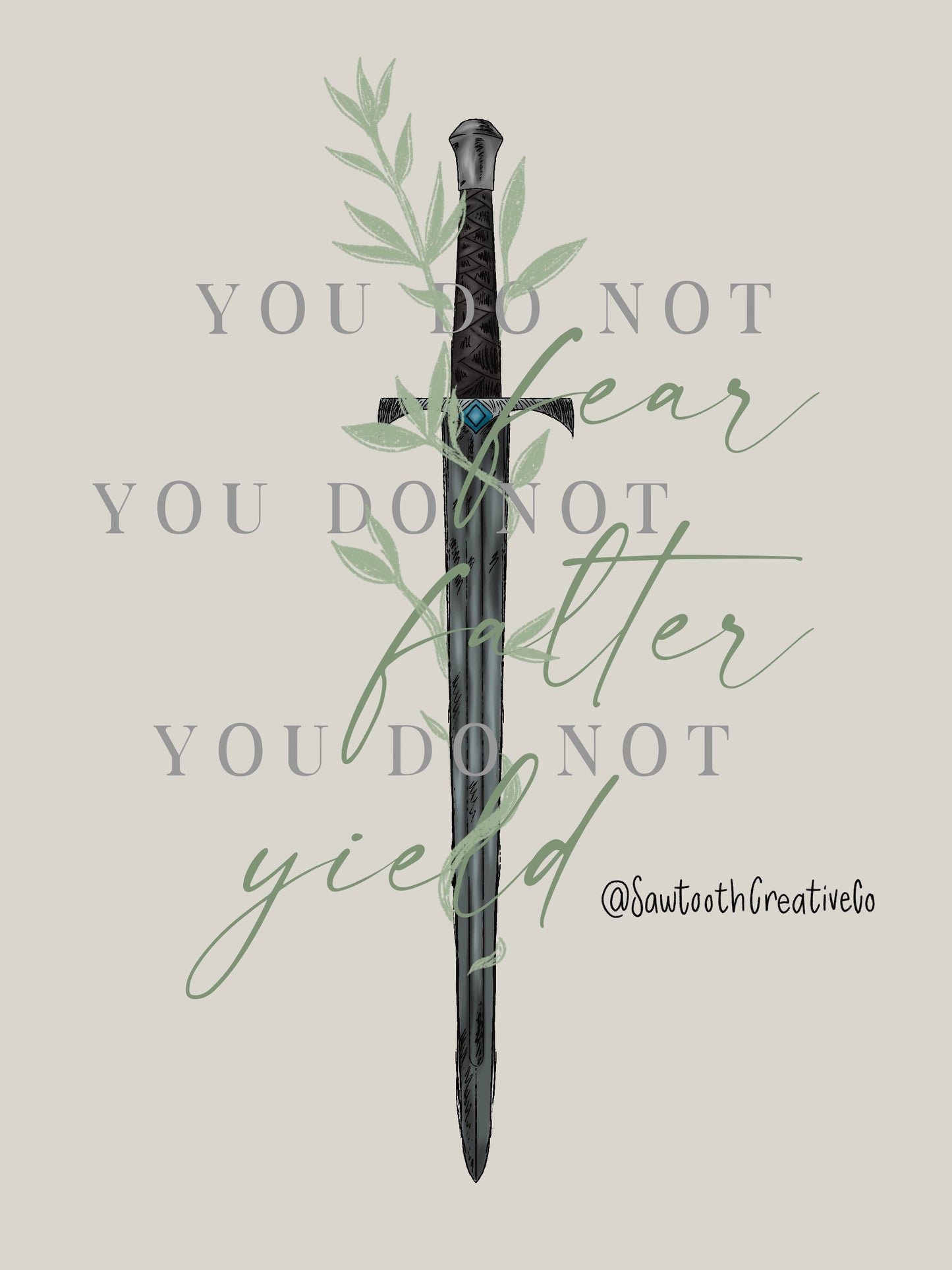 Throne of Glass Sticker | TOG | You Do Not Yield | SJM | Sarah J Maas | Kindle Sticker