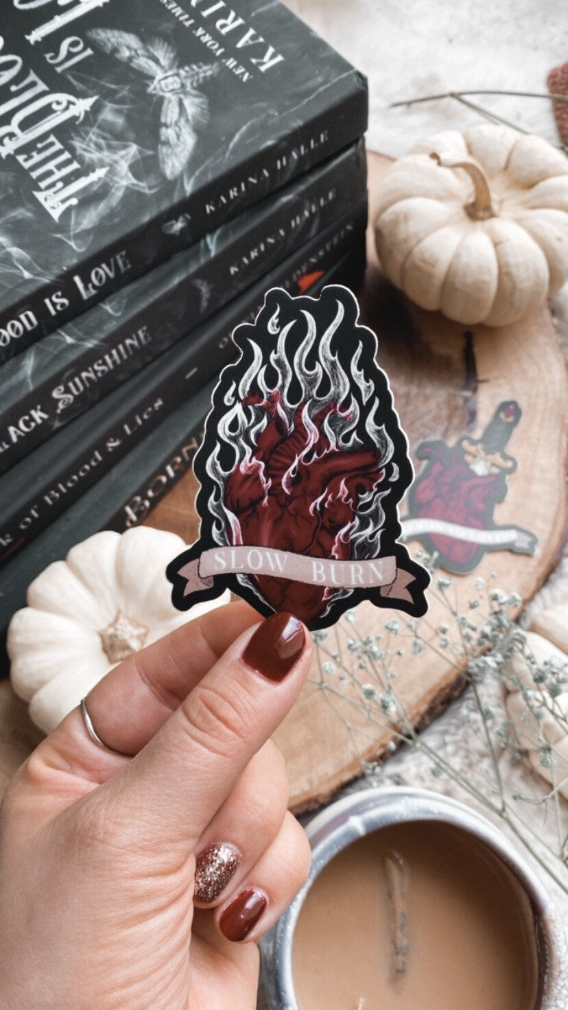 Book Trope Sticker | Bookish Tropes | Slow Burn Sticker | Bookish Sticker | Kindle Stickers