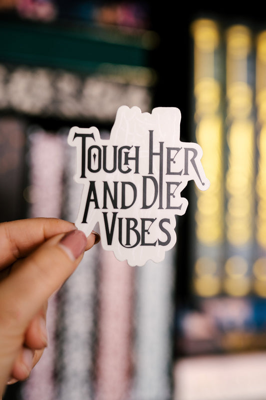 Touch Her  and Die | Hunting Adeline Sticker | Dark Romance | Book Boyfrien | Bookish sticker  | Kindle Stickers | Romance Book