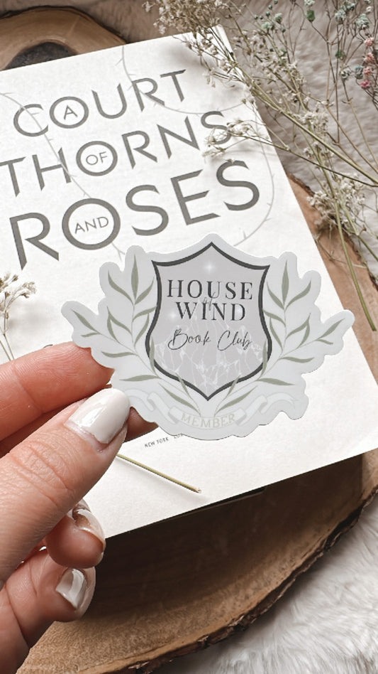 House of Wind Book Club Sticker | ACOTAR | Bookish Sticker | A Court of Silver Flames | Kindle Stickers