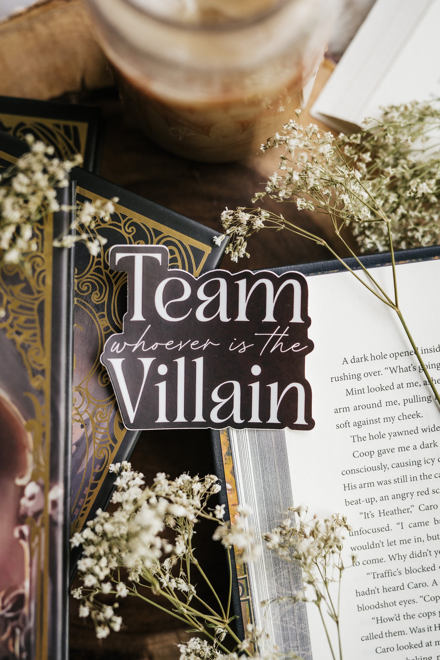 Book Sticker | Bookish Sticker | Team Villain | Morally Gray | Book Boyfriend | Dark Romance | Kindle Stickers