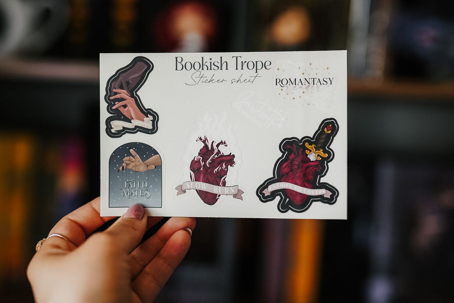 Book Trope Sticker Sheet | Bookish Tropes | Slow Burn Sticker | Bookish Sticker | Kindle Stickers