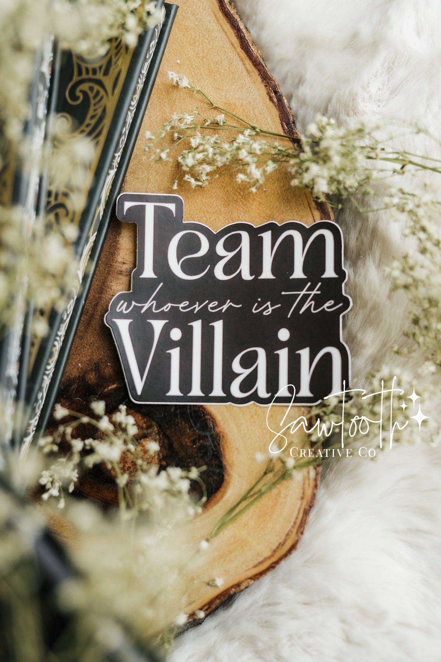 Book Sticker | Bookish Sticker | Team Villain | Morally Gray | Book Boyfriend | Dark Romance | Kindle Stickers