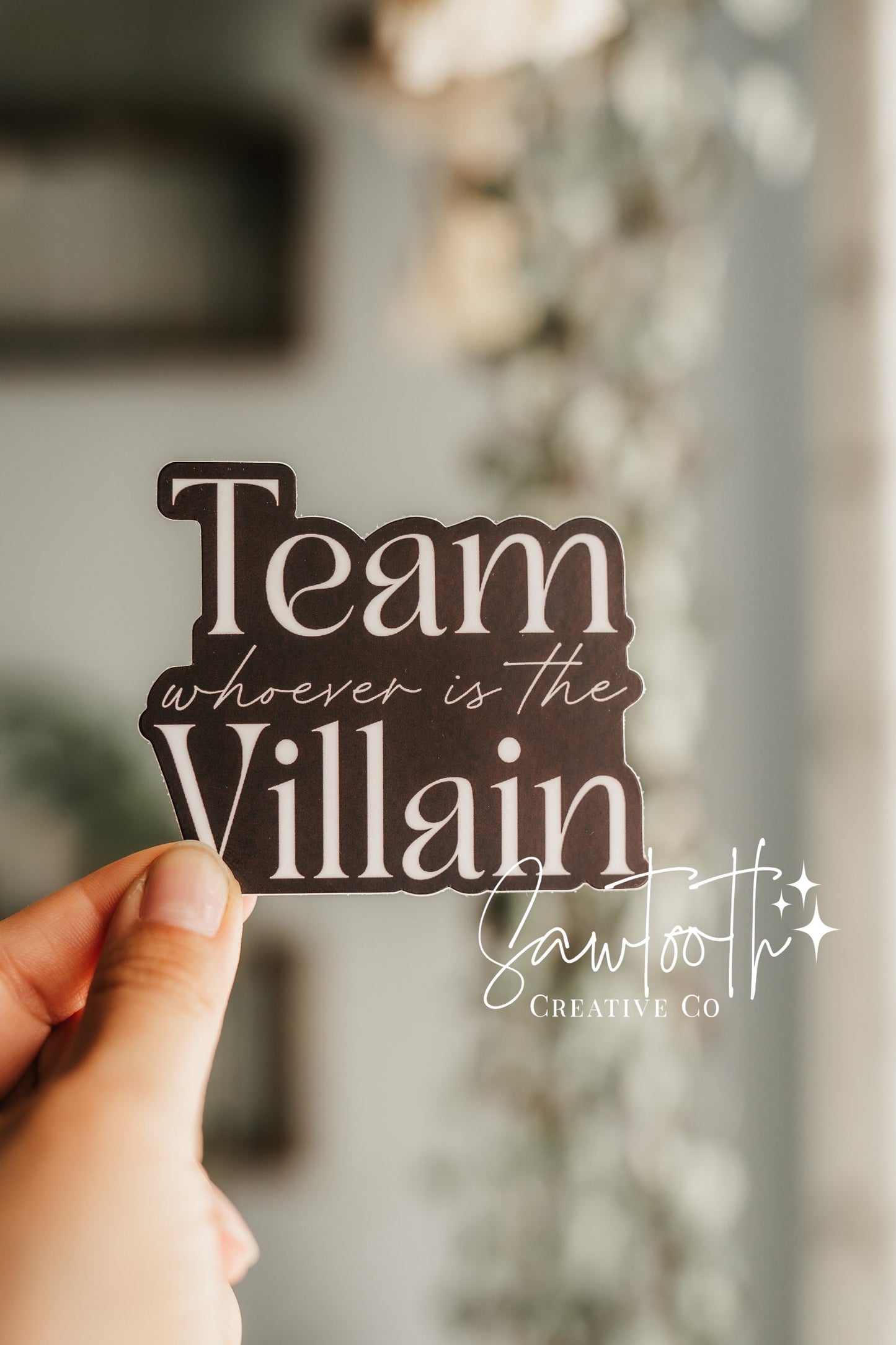 Book Sticker | Bookish Sticker | Team Villain | Morally Gray | Book Boyfriend | Dark Romance | Kindle Stickers