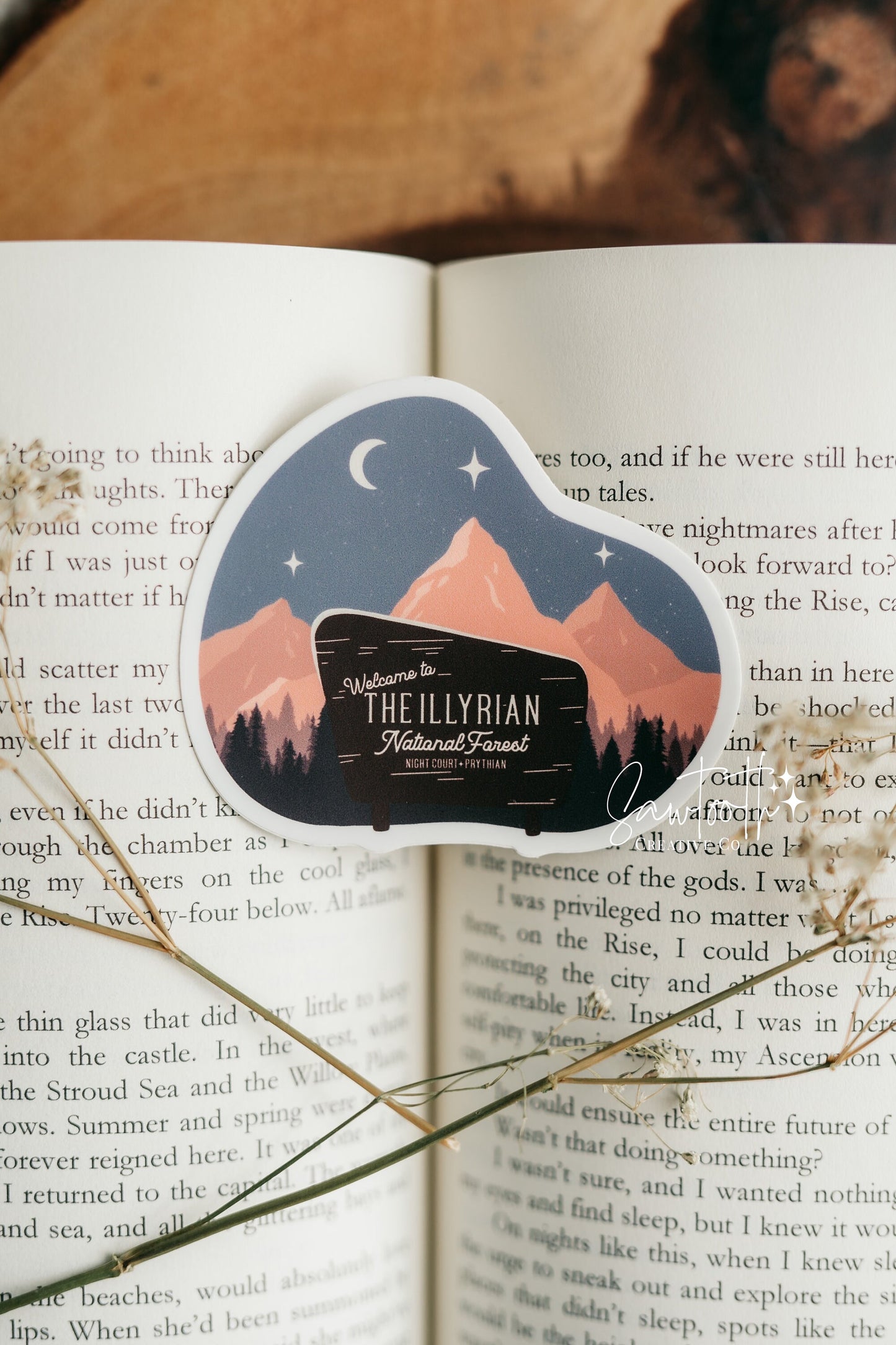 ACOTAR Sticker | A Court of Thorns and Roses | Illyrian Mountains | Sarah J Maas | Bookish Sticker | Kindle Stickers