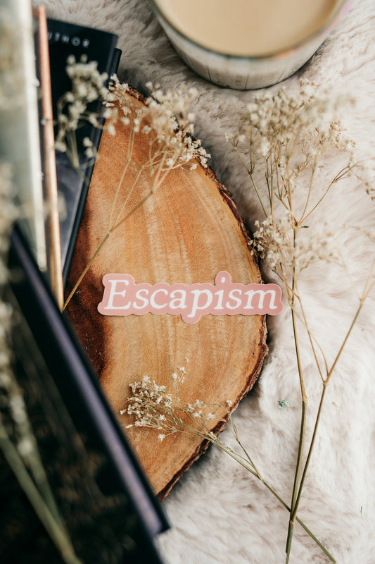 Book Sticker | Bookish Sticker | Escapism | Kindle Stickers