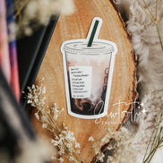 Bookish Coffee Sticker | Fantasy, Mystery, & Dark Romance Coffee Sticker | Kindle Stickers | Books and Coffee