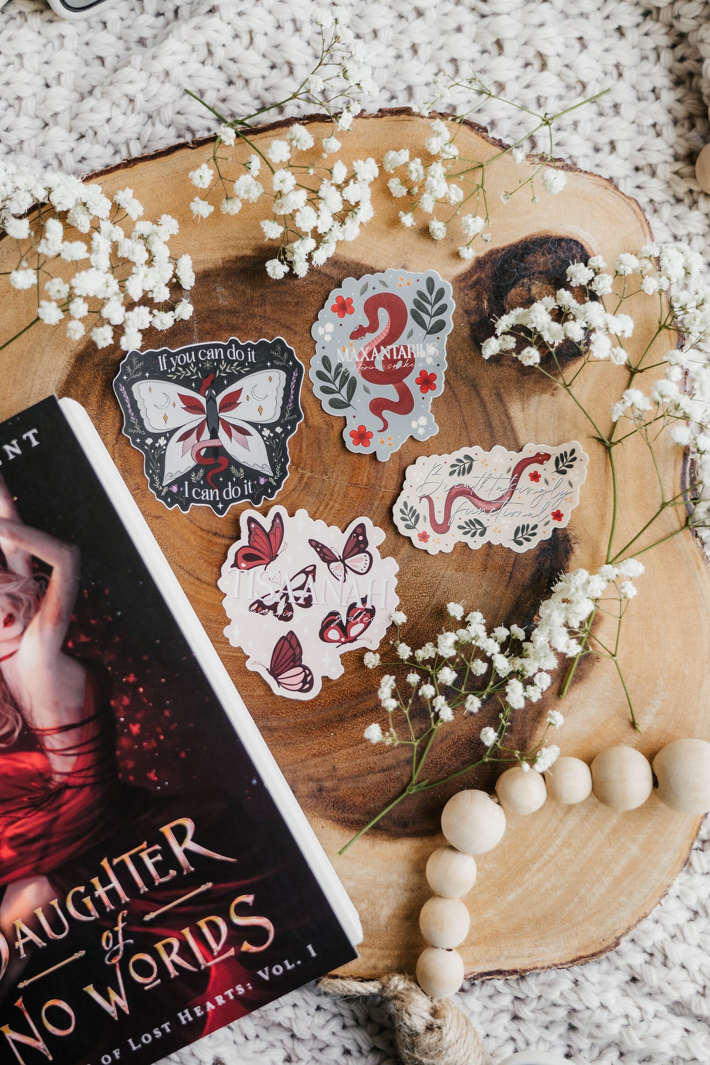 The War of Lost Hearts | Daughter of No Worlds | Tisaanah | Maxantarius | Carissa Broadbent | Kindle Stickers