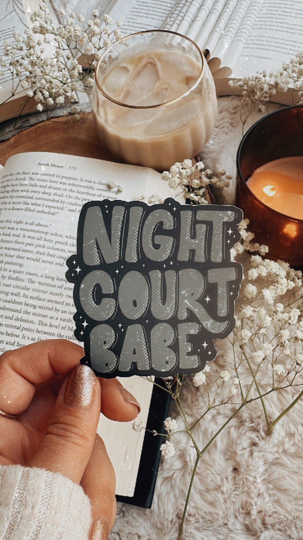 ACOTAR Sticker | A Court of Thorns and Roses | Night Court Babe | Sarah J Maas | Bookish Sticker | Kindle Stickers