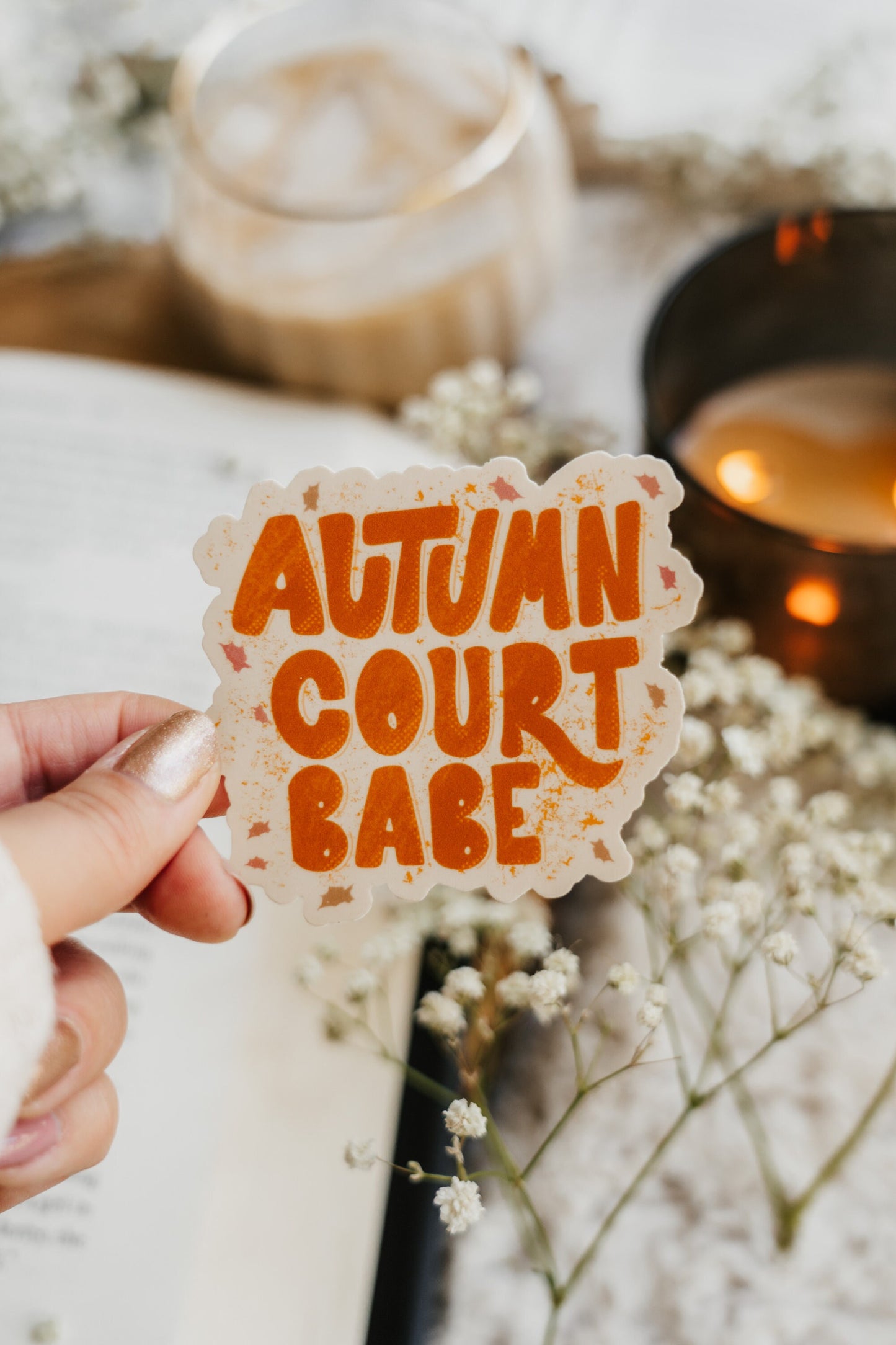 ACOTAR Sticker | A Court of Thorns and Roses | Autumn Court Babe | Sarah J Maas | Bookish Sticker | Kindle Stickers