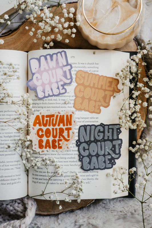 ACOTAR Sticker | A Court of Thorns and Roses | Autumn Court Babe | Sarah J Maas | Bookish Sticker | Kindle Stickers